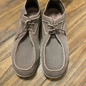 ITAZERO Men’s Khaki Tan Casual Lace Up Shoe with Arch Support Insoles Size 11